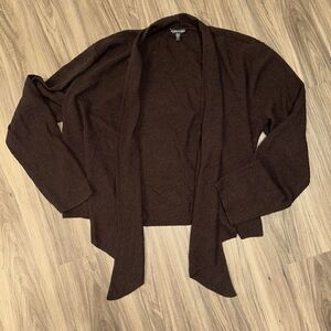 Eileen‎ Fisher 100% Wool Brown Cardigan Xl *see Description*